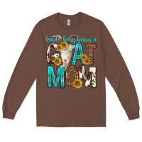 Chestnut kinda busy being a goat mom Long Sleeve Tee - texasbilliewilder