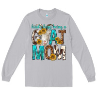 Moon Dust kinda busy being a goat mom Long Sleeve Tee - texasbilliewilder