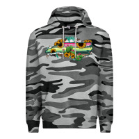 Slate Camo North Carolina Map Sunflower Cactus Serape Premium Hoodie - RanaPortraitStore