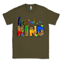 Army Green be kind Classic Tee - Zillion Design Studio