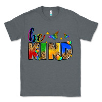 Charcoal Heather be kind Classic Tee - Zillion Design Studio
