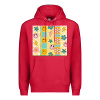 Cardinal retro daisy Premium Hoodie - MaliasSmallBusiness