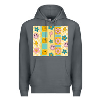 Rock retro daisy Premium Hoodie - MaliasSmallBusiness