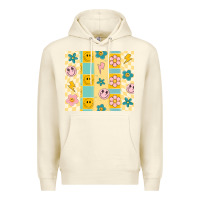 Sandshell retro daisy Premium Hoodie - MaliasSmallBusiness