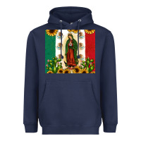 Navy our lady of guadalupe Heavyweight Hoodie - JahusDesignShop