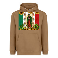 Toasted Coconut our lady of guadalupe Heavyweight Hoodie - JahusDesignShop