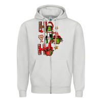 Dove Grey ho ho ho afro gnomes Zipper Hoodie - FaDigitalArtStudio