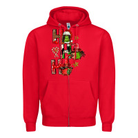 Red ho ho ho afro gnomes Zipper Hoodie - FaDigitalArtStudio