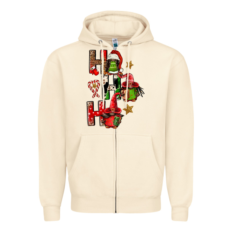 Ho Ho Ho Afro Gnomes Zipper Hoodie by FaDigitalArtStudio | Teevron