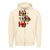Sandshell ho ho ho afro gnomes Zipper Hoodie - FaDigitalArtStudio
