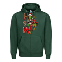 Sports Green ho ho ho afro gnomes Zipper Hoodie - FaDigitalArtStudio