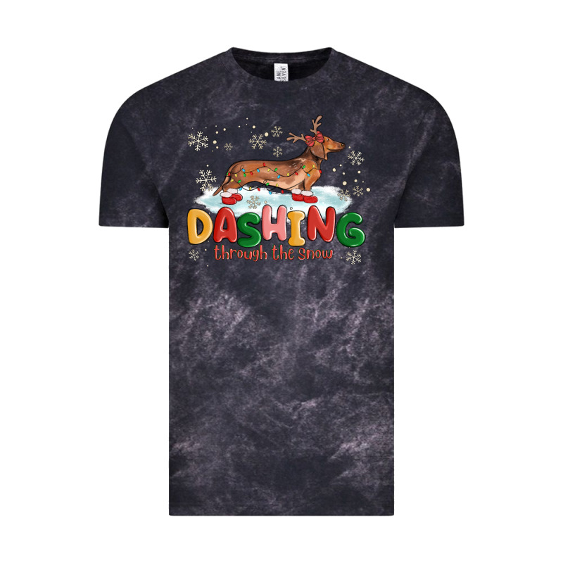 Dachshund Through The Snow Vintage Tee by MaliasSmallBusiness | Teevron