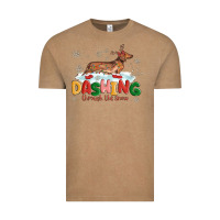 Vintage Coffee dachshund through the snow Vintage Tee - MaliasSmallBusiness