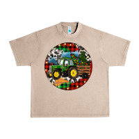 Christmas Farm Tractor Urban Heavy Tee | Teevron