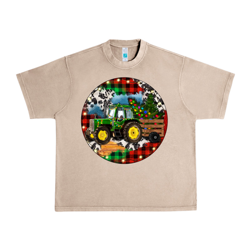 Christmas Farm Tractor Urban Heavy Tee by RanaPortraitStore | Teevron