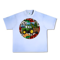 Grape Ice Christmas Farm Tractor Urban Heavy Tee - RanaPortraitStore