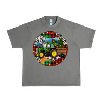 Tornado Christmas Farm Tractor Urban Heavy Tee - RanaPortraitStore