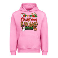 Fuchsia Pink Official Christmas baking team Urban Hoodie - NancyCooperArtShop