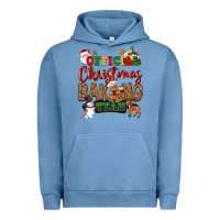 Pigment Pebble Blue Official Christmas baking team Urban Hoodie - NancyCooperArtShop
