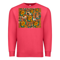 Cardinal sunflower turquoise leopard cowhide horseshoe Premium Sweatshirt - Artiststas