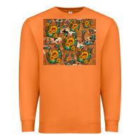 Carrot sunflower turquoise leopard cowhide horseshoe Premium Sweatshirt - Artiststas