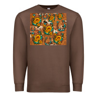 Chestnut sunflower turquoise leopard cowhide horseshoe Premium Sweatshirt - Artiststas