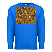 True Royal sunflower turquoise leopard cowhide horseshoe Premium Sweatshirt - Artiststas