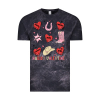 Cloud Black howdy valentine copy Vintage Tee - MaliasSmallBusiness