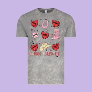 Howdy Valentine Copy Vintage Tee Designed By Maliassmallbusiness