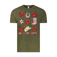 Vintage Olive howdy valentine copy Vintage Tee - MaliasSmallBusiness