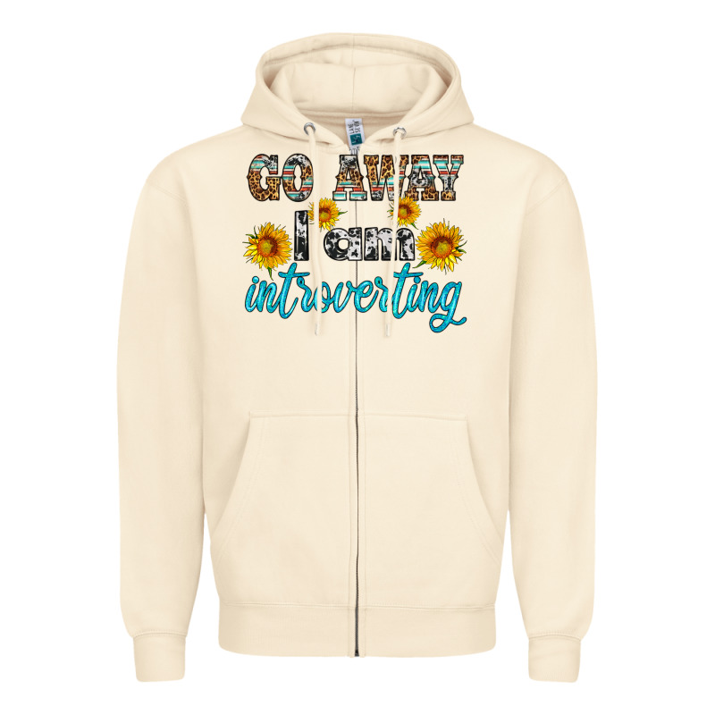 Go Away I Am Introvering Zipper Hoodie by HRA Design Shop | Teevron