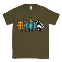 Army Green happy fall y'all pumkins Classic Tee - RanaPortraitStore
