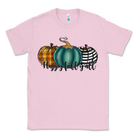 Bubblegum Pink happy fall y'all pumkins Classic Tee - RanaPortraitStore