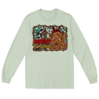 Matcha merry christmas highland cow Long Sleeve Tee - RanaPortraitStore