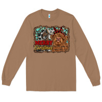 Toasted Coconut merry christmas highland cow Long Sleeve Tee - RanaPortraitStore