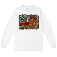 White merry christmas highland cow Long Sleeve Tee - RanaPortraitStore