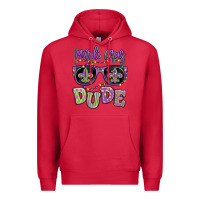 Cardinal mardi gras dude Premium Hoodie - MaliasSmallBusiness