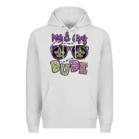 Dove Grey mardi gras dude Premium Hoodie - MaliasSmallBusiness