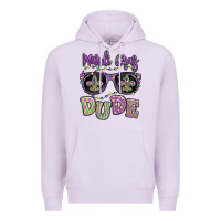 Lilac mardi gras dude Premium Hoodie - MaliasSmallBusiness