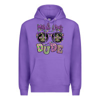Purple mardi gras dude Premium Hoodie - MaliasSmallBusiness