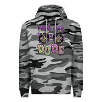 Slate Camo mardi gras dude Premium Hoodie - MaliasSmallBusiness