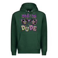 Sports Green mardi gras dude Premium Hoodie - MaliasSmallBusiness