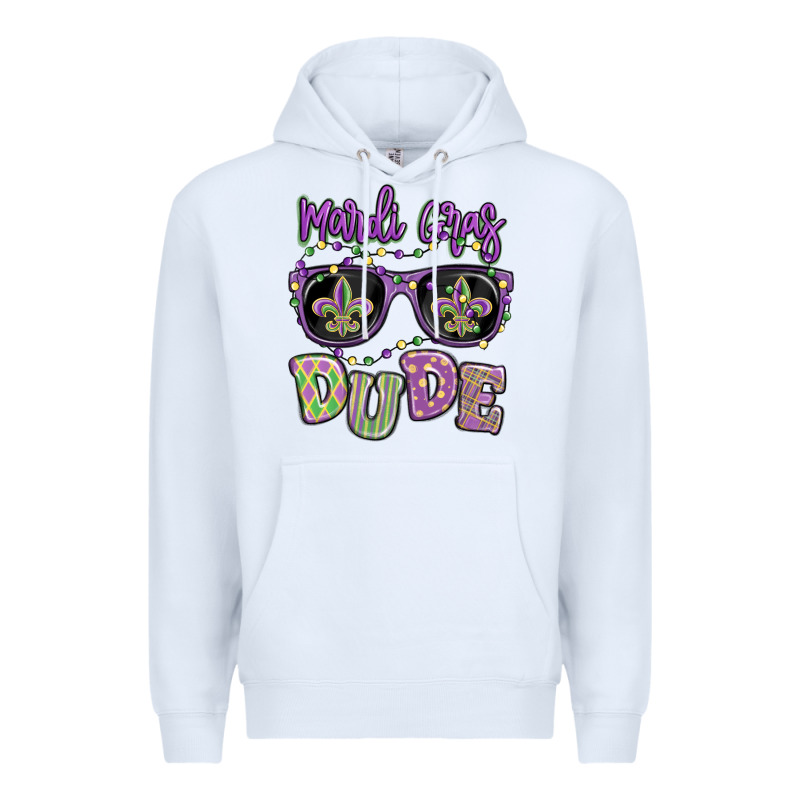 Mardi Gras Dude Premium Hoodie by MaliasSmallBusiness | Teevron