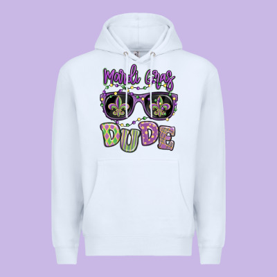 Mardi Gras Dude Premium Hoodie Designed By Maliassmallbusiness