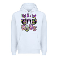 White mardi gras dude Premium Hoodie - MaliasSmallBusiness