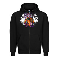 Black Boo yall Zipper Hoodie - CowhideDigitalArt