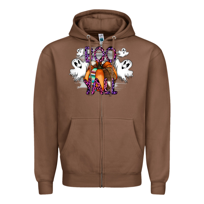 Boo Yall Zipper Hoodie by CowhideDigitalArt | Teevron