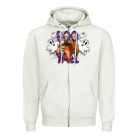 Oatmeal Heather Boo yall Zipper Hoodie - CowhideDigitalArt