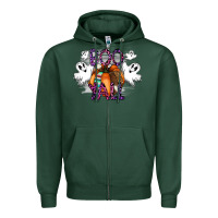 Sports Green Boo yall Zipper Hoodie - CowhideDigitalArt