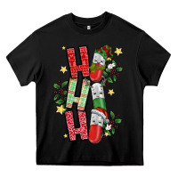 Black ho ho ho pharmacy Heavy Core Tee - CowhideDigitalArt